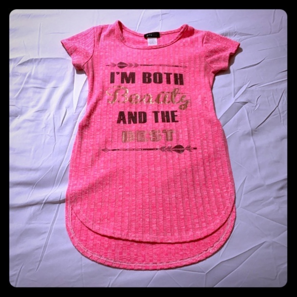 Pink Girl Casual Blouse Design Top‎ Small 7-8
